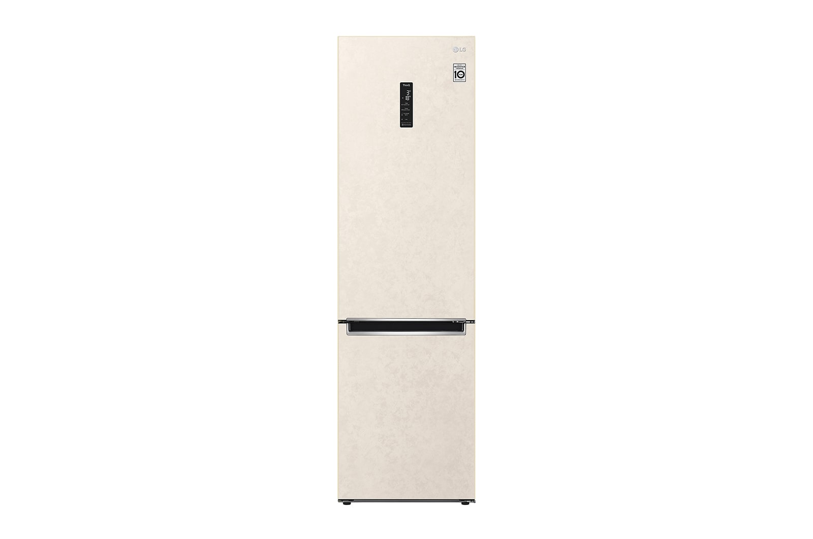 Вид 384 л, Холодильник LG DoorCooling&#43; с нижней морозильной камерой, ThinQ, Складная полка GA-B509MEQM спереди