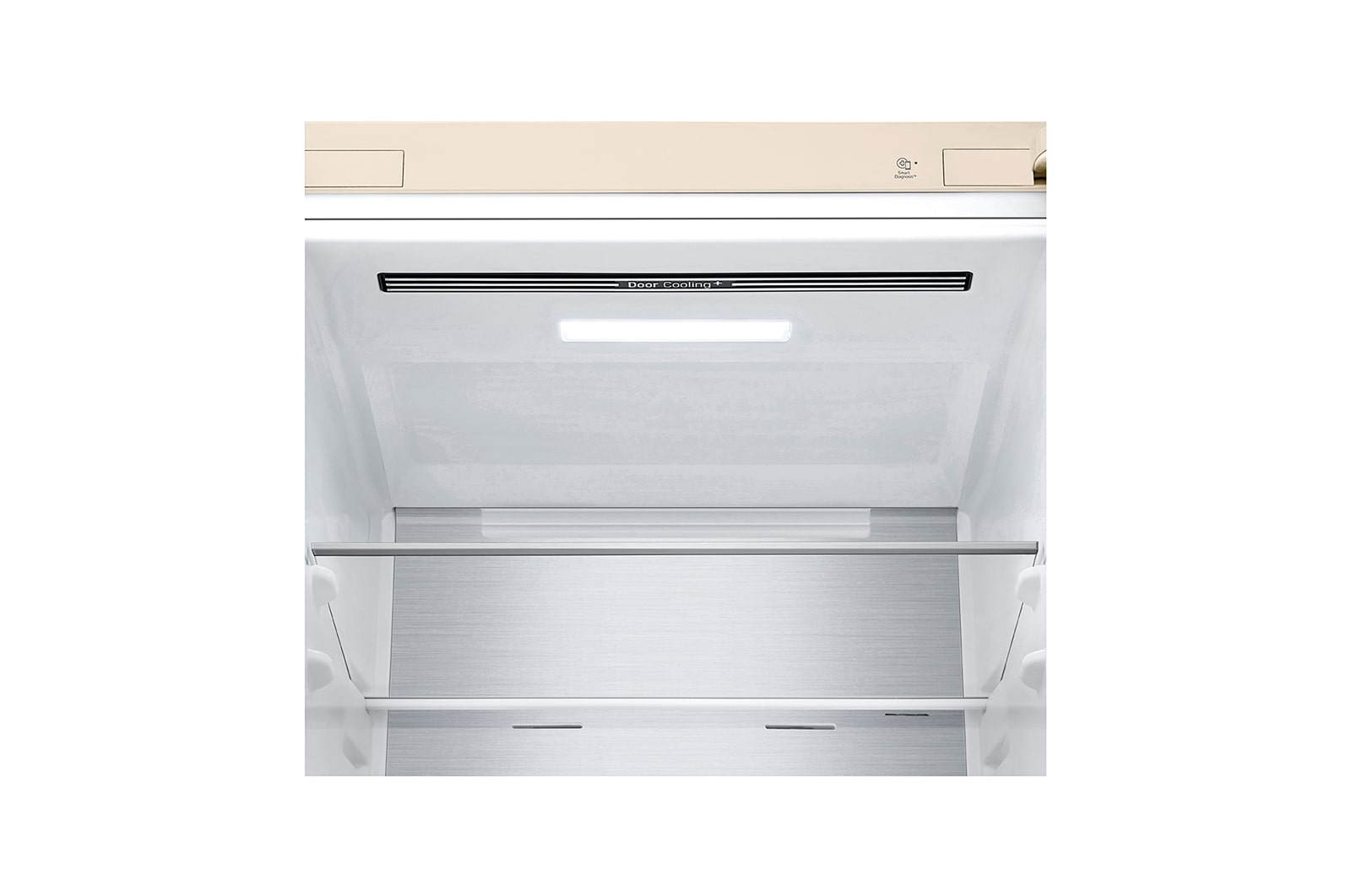 LG 384 л, Холодильник LG DoorCooling+ с нижней морозильной камерой, ThinQ, Складная полка, GA-B509MEQM