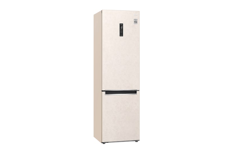 LG 384 л, Холодильник LG DoorCooling+ с нижней морозильной камерой, ThinQ, Складная полка, GA-B509MEQM