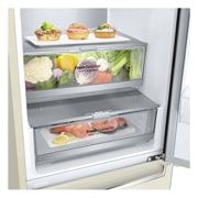 LG Объем 419л | DoorCooling+ | Бежевый | Зоны свежести, Metal Fresh, Складная полка, Винная полка, Wi-Fi, GA-B509MEUM