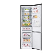 LG 384 л, Холодильник LG DoorCooling+ с нижней морозильной камерой, ThinQ, Складная полка, GA-B509MMQM