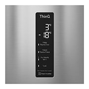 LG 384 л, Холодильник LG DoorCooling+ с нижней морозильной камерой, ThinQ, Складная полка, GA-B509MMQM