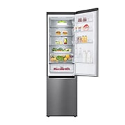 LG 384 л, Холодильник LG DoorCooling+ с нижней морозильной камерой, ThinQ, Складная полка, GA-B509MMQM