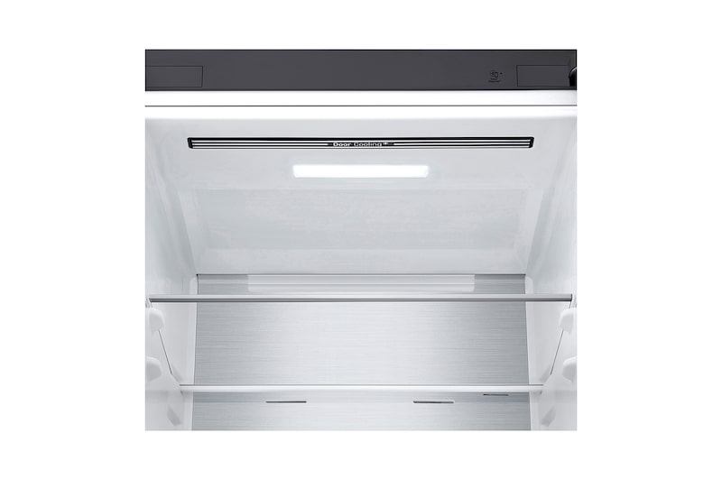 LG 384 л, Холодильник LG DoorCooling+ с нижней морозильной камерой, ThinQ, Складная полка, GA-B509MMQM