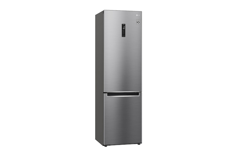 LG 384 л, Холодильник LG DoorCooling+ с нижней морозильной камерой, ThinQ, Складная полка, GA-B509MMQM