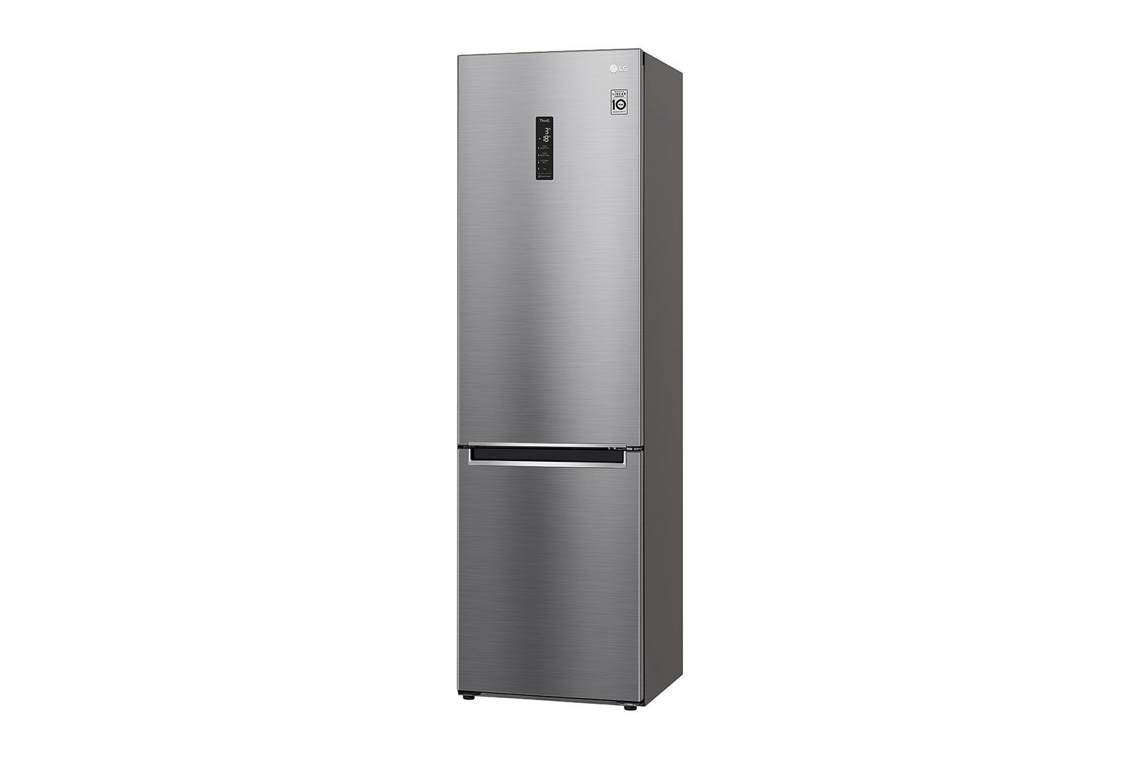 LG 384 л, Холодильник LG DoorCooling+ с нижней морозильной камерой, ThinQ, Складная полка, GA-B509MMQM