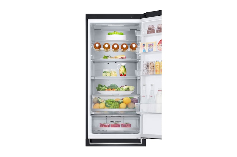 LG  384 л, Холодильник LG DoorCooling+ с нижней морозильной камерой, Fresh Balancer, Fresh Converter, GA-B509PBAM