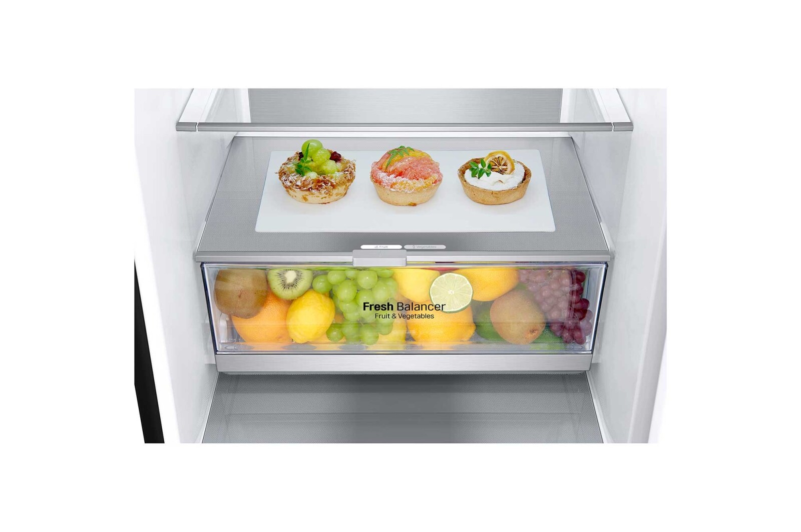 LG  384 л, Холодильник LG DoorCooling+ с нижней морозильной камерой, Fresh Balancer, Fresh Converter, GA-B509PBAM