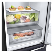 LG 384 л, Холодильник LG DoorCooling+ с нижней морозильной камерой, Инверторный Линейный компрессор, GA-B509PBAZ