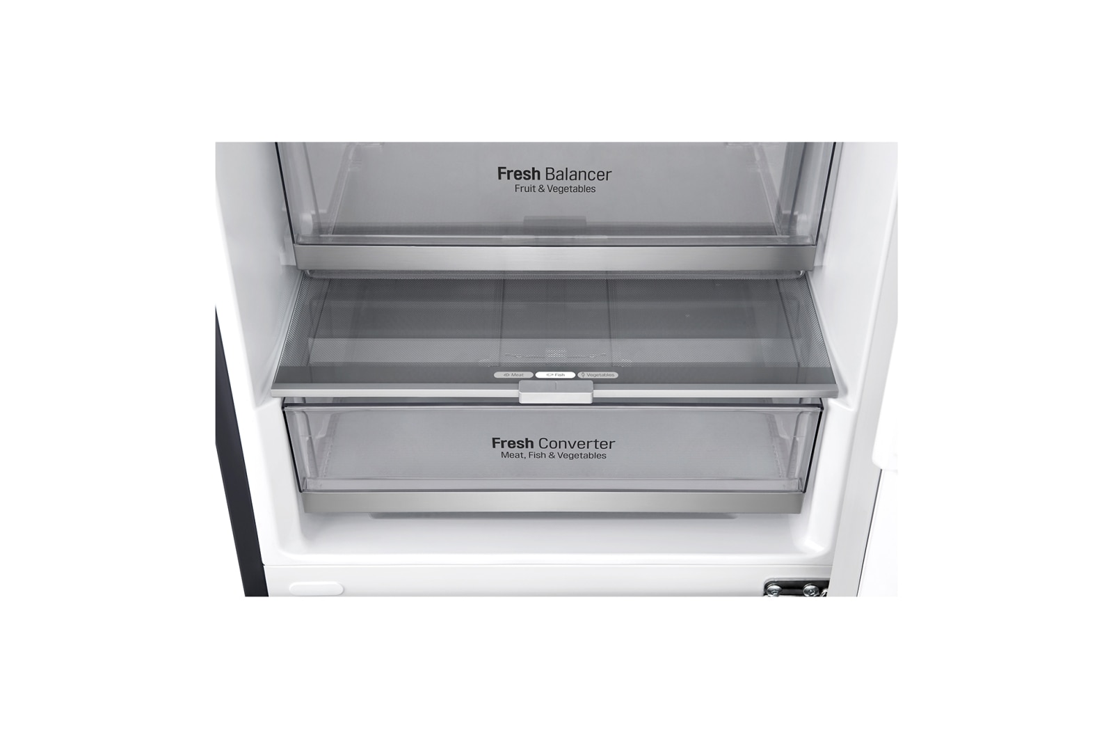 LG 384 л, Холодильник LG DoorCooling+ с нижней морозильной камерой, Инверторный Линейный компрессор, GA-B509PBAZ