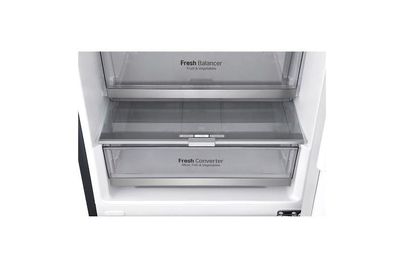 LG 384 л, Холодильник LG DoorCooling+ с нижней морозильной камерой, Инверторный Линейный компрессор, GA-B509PBAZ