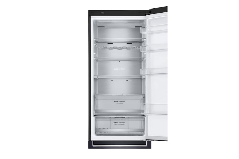 LG 384 л, Холодильник LG DoorCooling+ с нижней морозильной камерой, Инверторный Линейный компрессор, GA-B509PBAZ