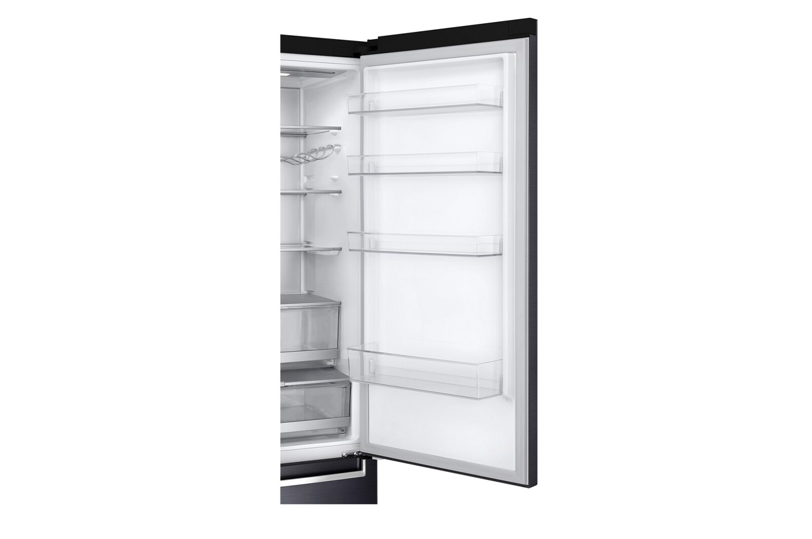 LG 384 л, Холодильник LG DoorCooling+ с нижней морозильной камерой, Инверторный Линейный компрессор, GA-B509PBAZ