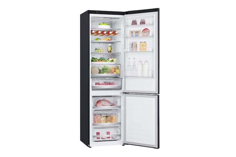 LG 384 л, Холодильник LG DoorCooling+ с нижней морозильной камерой, Инверторный Линейный компрессор, GA-B509PBAZ