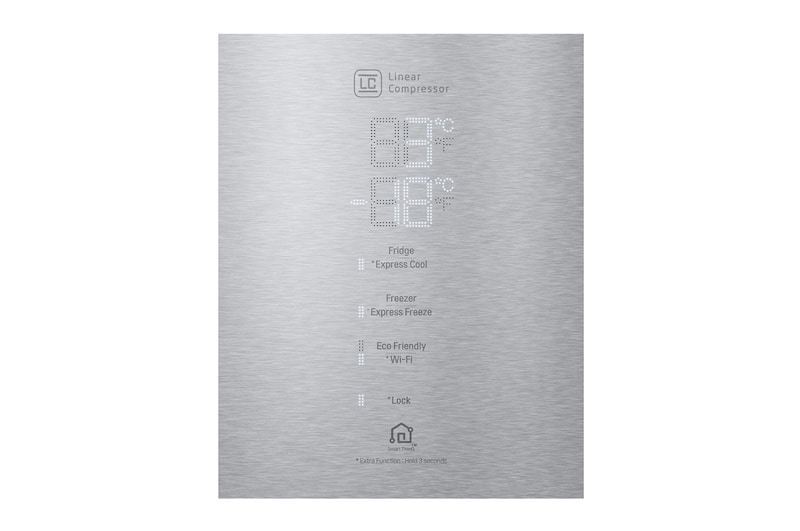 LG 384 л, Холодильник LG DoorCooling+ с нижней морозильной камерой, Инверторный Линейный компрессор, GA-B509PSAZ