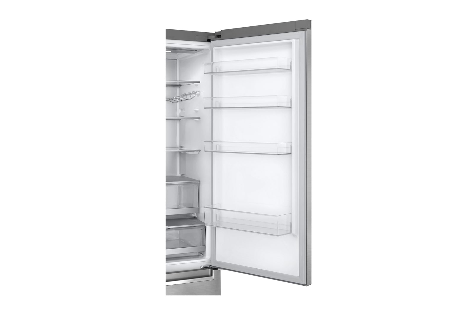 LG 384 л, Холодильник LG DoorCooling+ с нижней морозильной камерой, Инверторный Линейный компрессор, GA-B509PSAZ