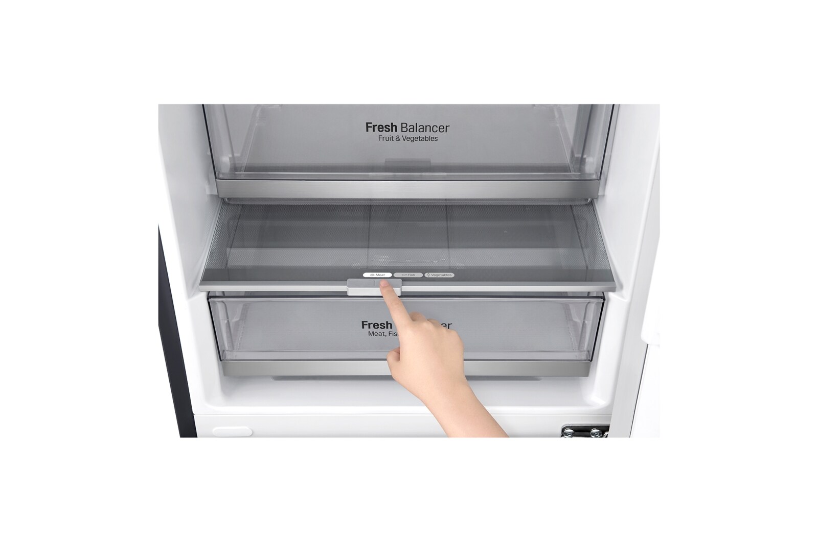 LG 384 л, Холодильник LG DoorCooling+ с нижней морозильной камерой, Инверторный Линейный компрессор, GA-B509SBDZ