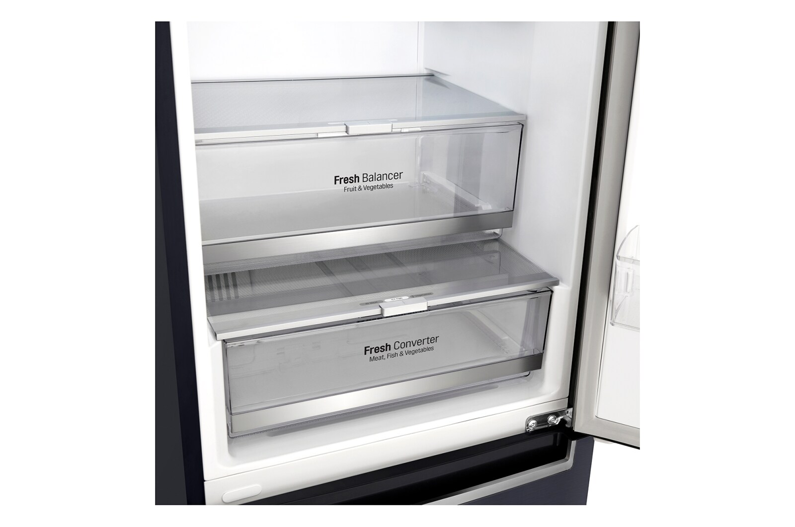 LG 384 л, Холодильник LG DoorCooling+ с нижней морозильной камерой, Инверторный Линейный компрессор, GA-B509SBDZ