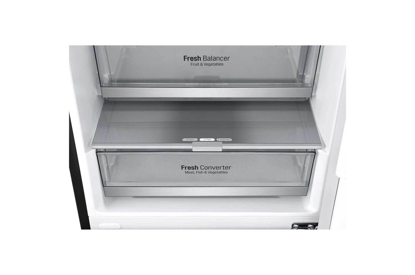 LG 384 л, Холодильник LG DoorCooling+ с нижней морозильной камерой, Fresh Balancer, Fresh Converter, GA-B509SBUM