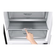 LG 384 л, Холодильник LG DoorCooling+ с нижней морозильной камерой, Fresh Balancer, Fresh Converter, GA-B509SBUM