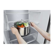 LG 384 л, Холодильник LG DoorCooling+ с нижней морозильной камерой, Fresh Balancer, Fresh Converter, GA-B509SBUM