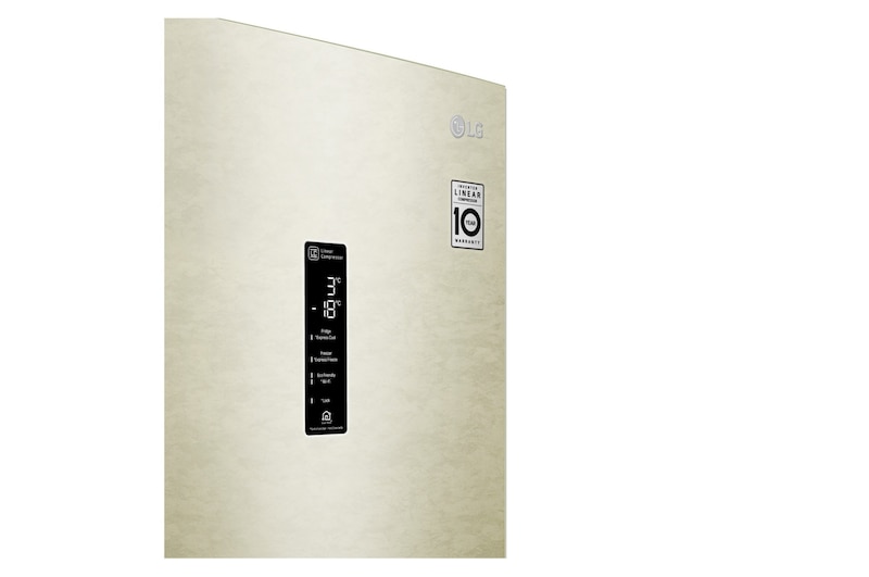 LG 384 л, Холодильник LG DoorCooling+ с нижней морозильной камерой, Инверторный Линейный компрессор, GA-B509SEDZ
