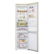 LG 384 л, Холодильник LG DoorCooling+ с нижней морозильной камерой, Инверторный Линейный компрессор, GA-B509SEDZ