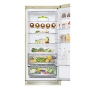 LG 384 л, Холодильник LG DoorCooling+ с нижней морозильной камерой, Инверторный Линейный компрессор, GA-B509SEDZ