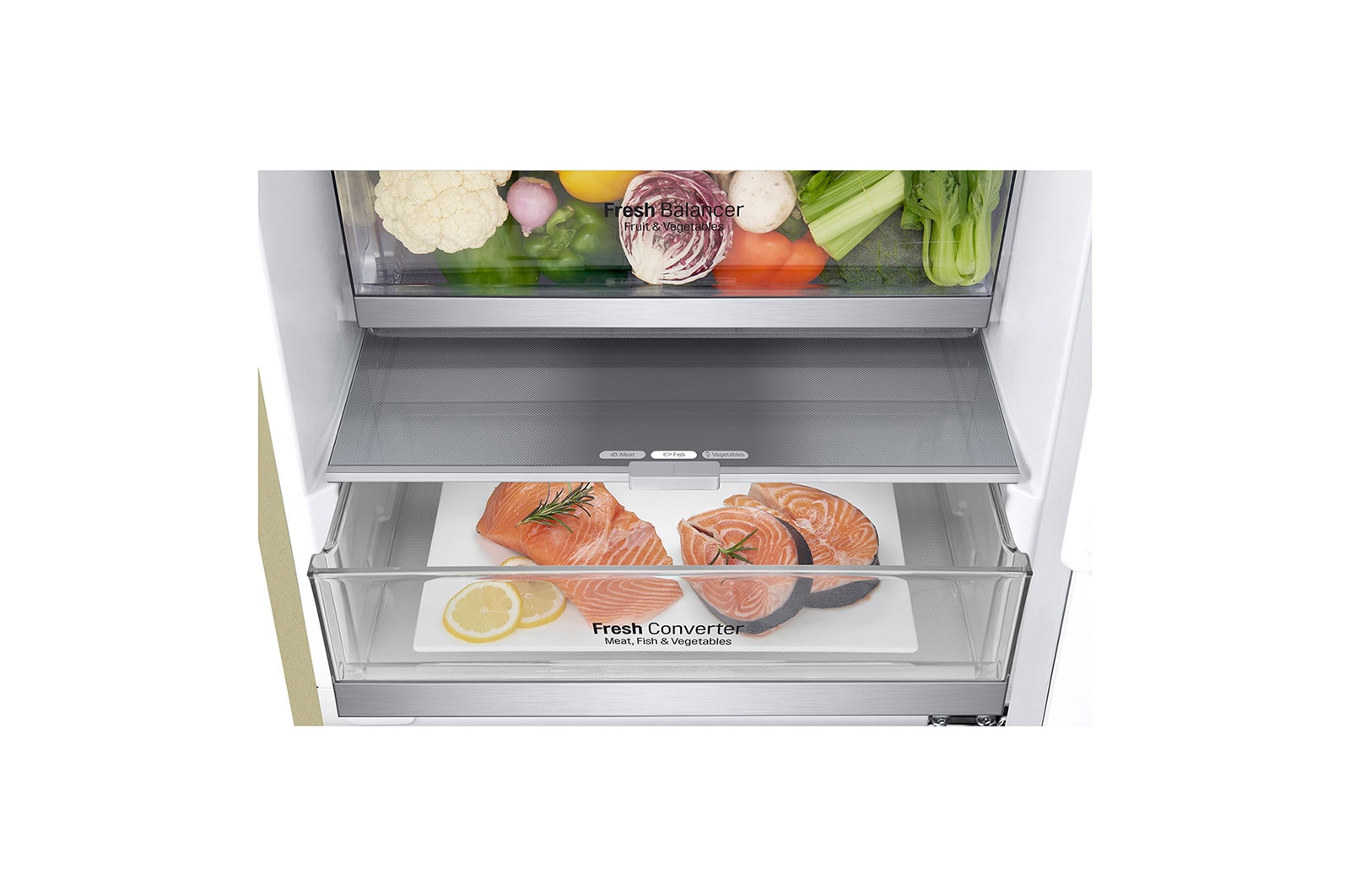 LG 384 л, Холодильник LG DoorCooling+ с нижней морозильной камерой, Fresh Balancer, Fresh Converter, GA-B509SVUM