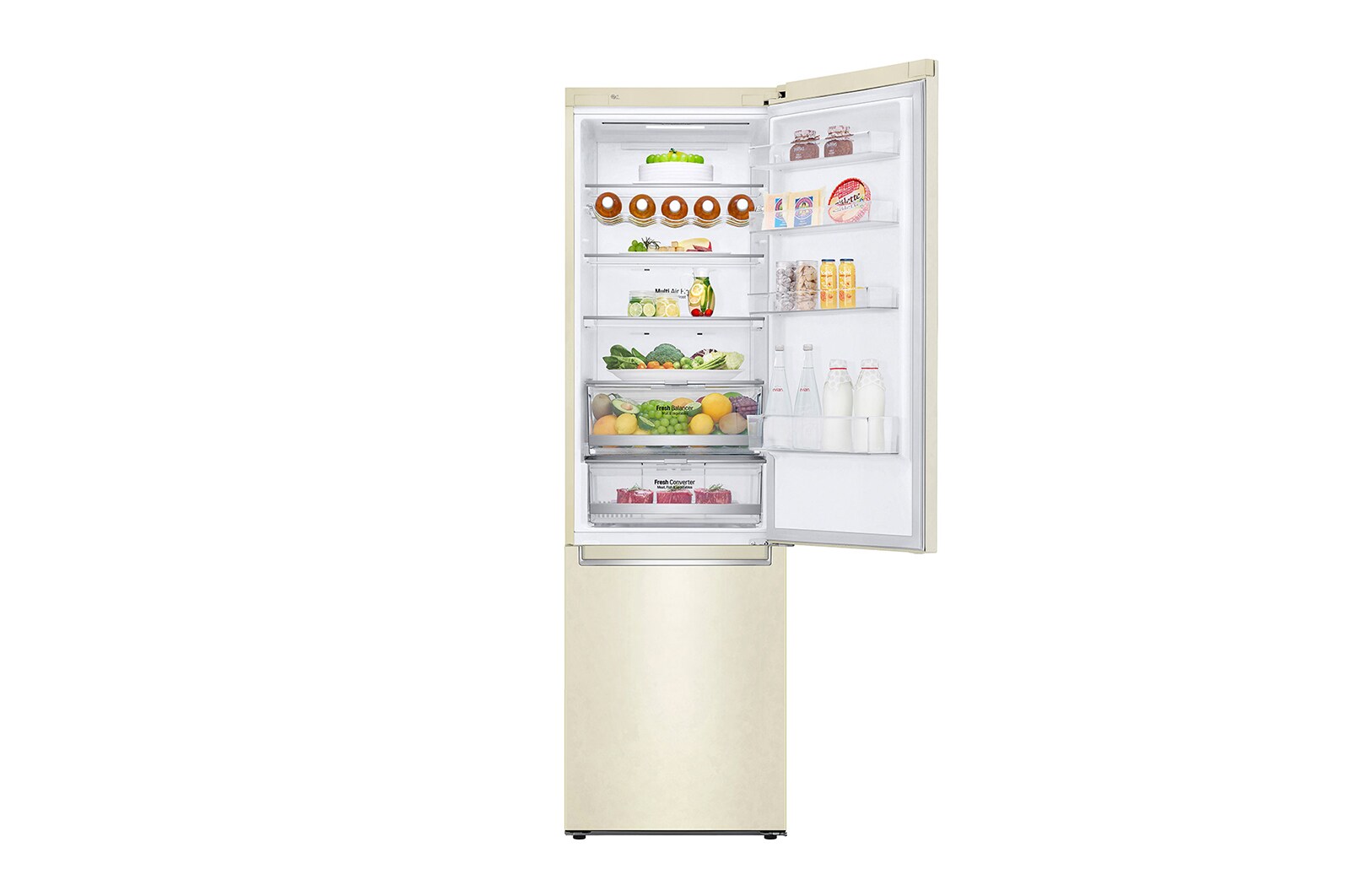 LG 384 л, Холодильник LG DoorCooling+ с нижней морозильной камерой, Fresh Balancer, Fresh Converter, GA-B509SVUM