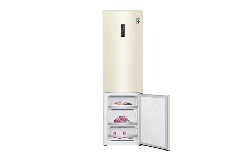 LG 384 л, Холодильник LG DoorCooling+ с нижней морозильной камерой, Fresh Balancer, Fresh Converter, GA-B509SVUM