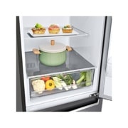 LG 384 л, Холодильник LG DoorCooling+ с нижней морозильной камерой, Смарт Инверторный компрессор, GA-B509SLCL