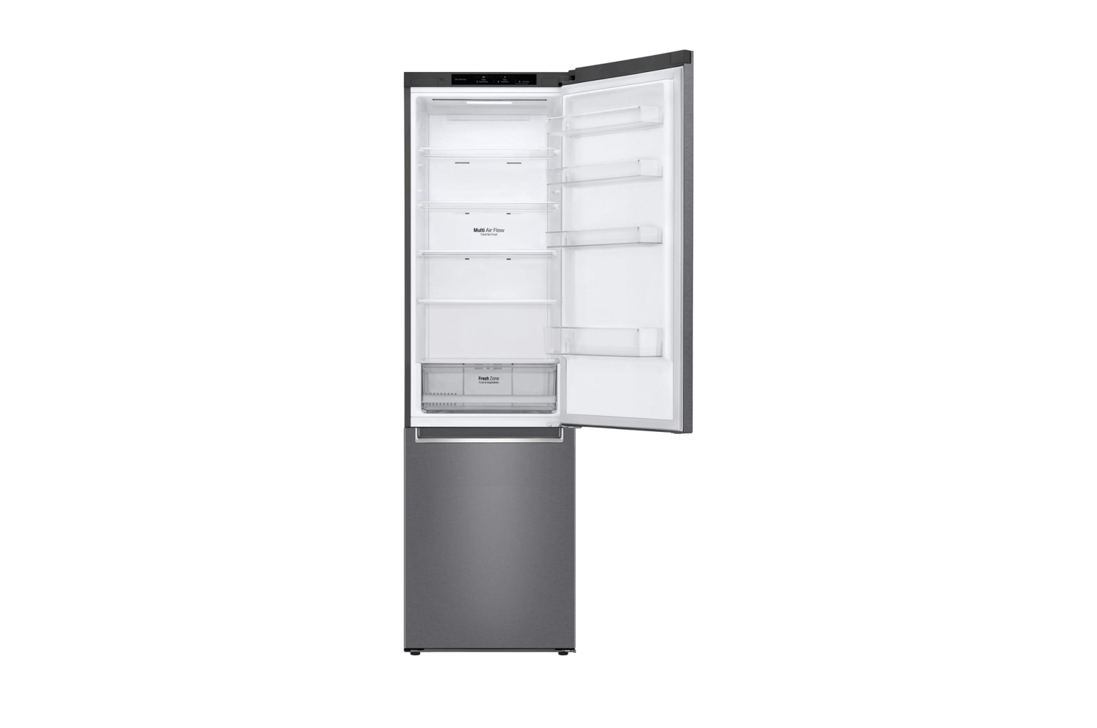 LG 384 л, Холодильник LG DoorCooling+ с нижней морозильной камерой, Смарт Инверторный компрессор, GA-B509SLCL
