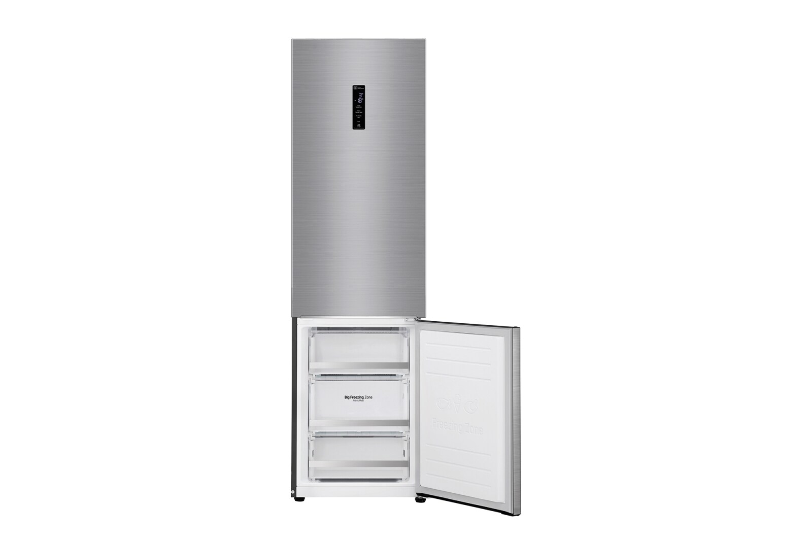 LG 384 л, Холодильник LG DoorCooling+ с нижней морозильной камерой, Инверторный Линейный компрессор, GA-B509SMDZ