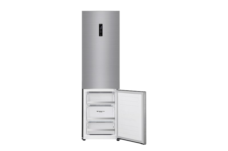 LG 384 л, Холодильник LG DoorCooling+ с нижней морозильной камерой, Инверторный Линейный компрессор, GA-B509SMDZ