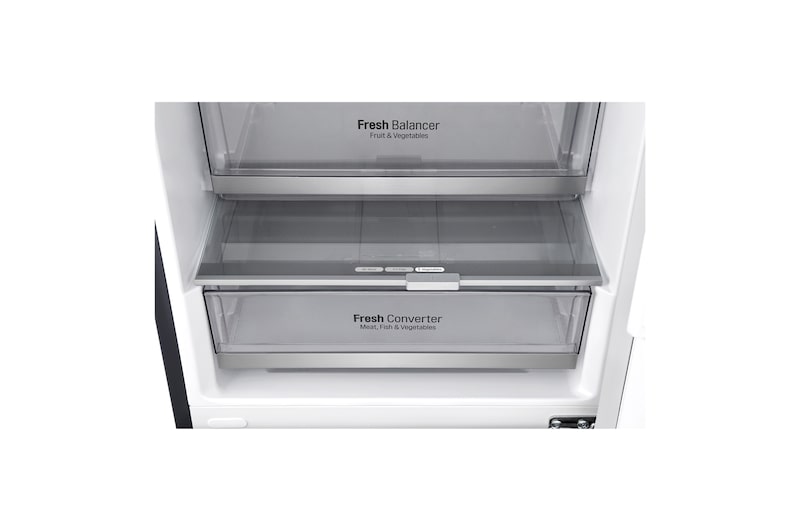 LG 384 л, Холодильник LG DoorCooling+ с нижней морозильной камерой, Инверторный Линейный компрессор, GA-B509SMDZ