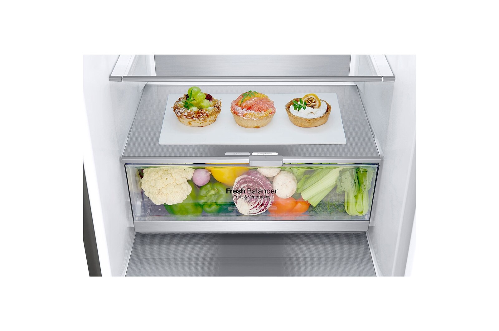 LG 384 л, Холодильник LG DoorCooling+ с нижней морозильной камерой, Fresh Balancer, Fresh Converter, GA-B509SMUM