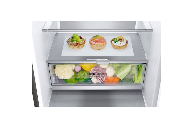 LG 384 л, Холодильник LG DoorCooling+ с нижней морозильной камерой, Fresh Balancer, Fresh Converter, GA-B509SMUM