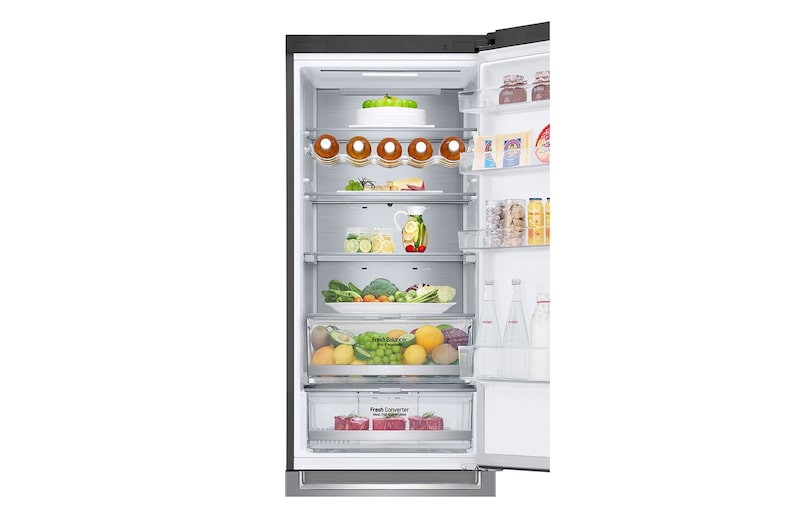 LG 384 л, Холодильник LG DoorCooling+ с нижней морозильной камерой, Fresh Balancer, Fresh Converter, GA-B509SMUM