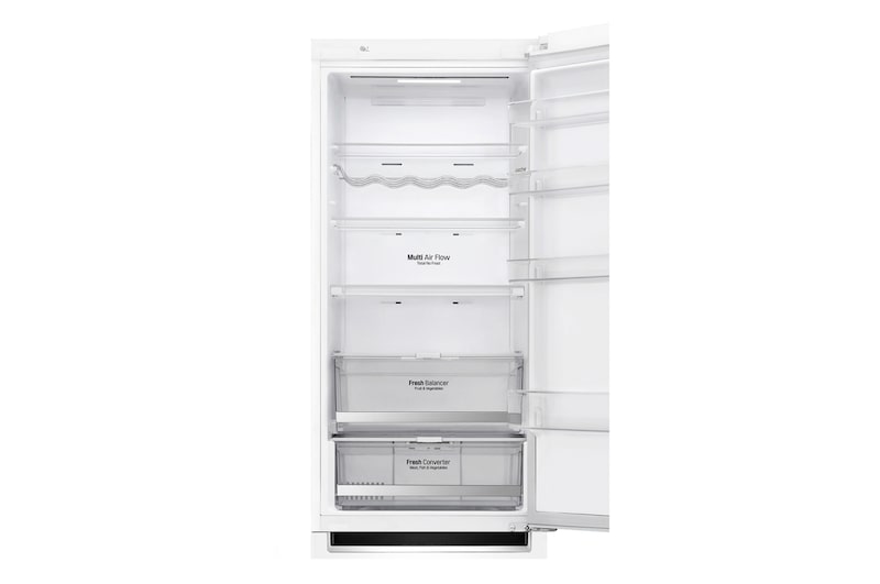 LG 384 л, Холодильник LG DoorCooling+ с нижней морозильной камерой, Инверторный Линейный компрессор, GA-B509SVDZ