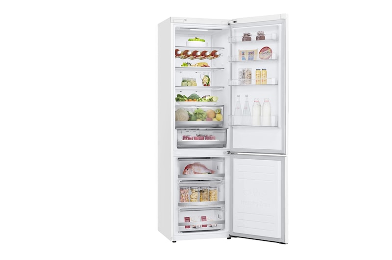 LG 384 л, Холодильник LG DoorCooling+ с нижней морозильной камерой, Инверторный Линейный компрессор, GA-B509SVDZ