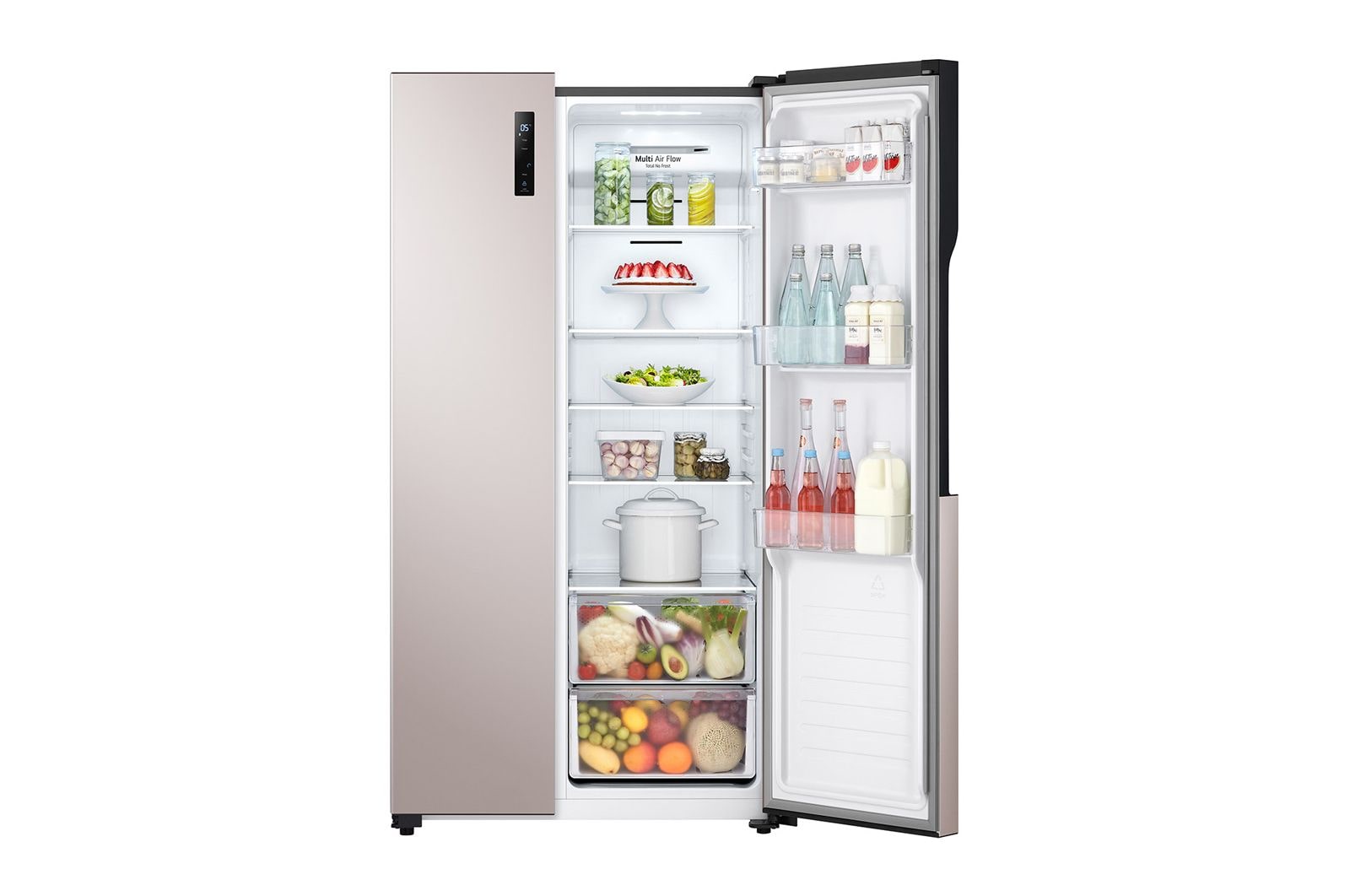 LG Холодильник LG GC-B157PGAV Side-by-Side 509л, Золотистый цвет, GC-B157PGAV