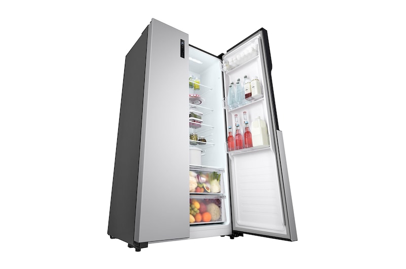 LG 509л, Холодильник LG Side-by-Side, технология Multi Air Flow, Серебристый цвет, GC-B157PMAV