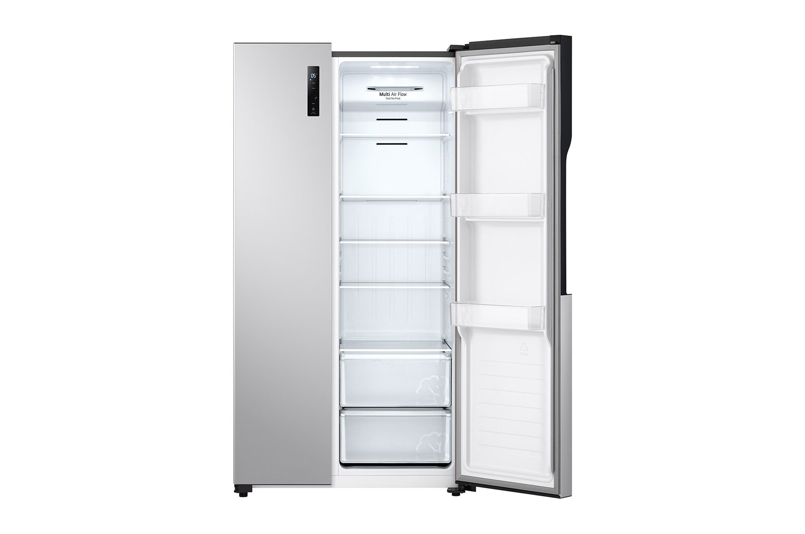 LG 509л, Холодильник LG Side-by-Side, технология Multi Air Flow, Серебристый цвет, GC-B157PMAV