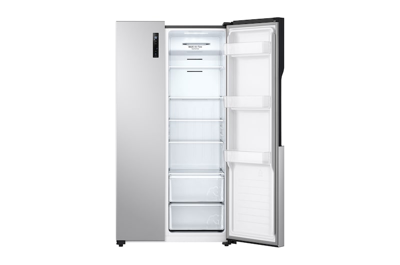 LG 509л, Холодильник LG Side-by-Side, технология Multi Air Flow, Серебристый цвет, GC-B157PMAV
