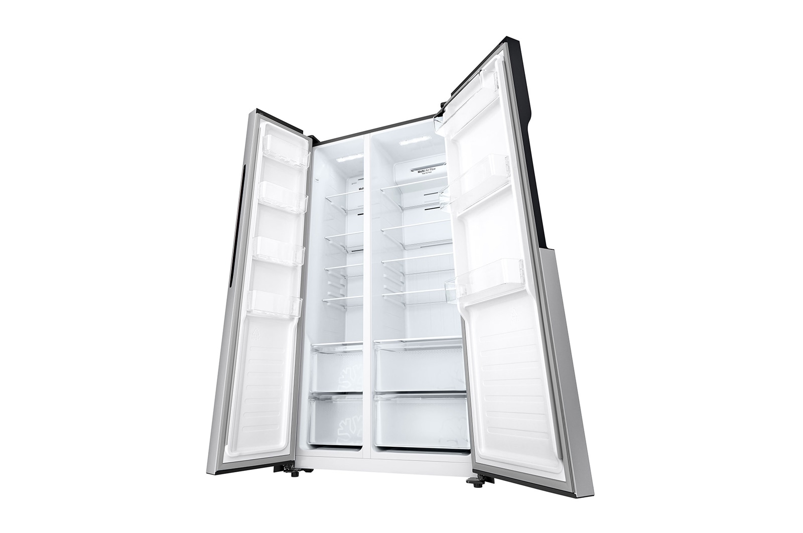LG 509л, Холодильник LG Side-by-Side, технология Multi Air Flow, Серебристый цвет, GC-B157PMAV