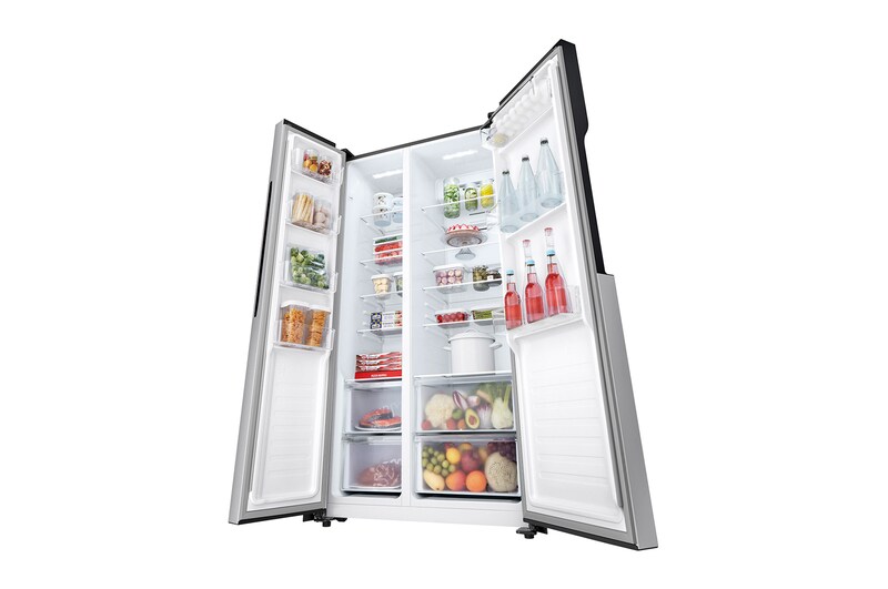 LG 509л, Холодильник LG Side-by-Side, технология Multi Air Flow, Серебристый цвет, GC-B157PMAV