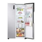 LG 509л, Холодильник LG Side-by-Side, технология Multi Air Flow, Серебристый цвет, GC-B157PMAV
