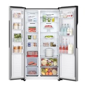 LG 509л, Холодильник LG Side-by-Side, технология Multi Air Flow, Серебристый цвет, GC-B157PMAV