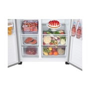 LG 509л, Холодильник LG Side-by-Side, технология Multi Air Flow, Серебристый цвет, GC-B157PMAV